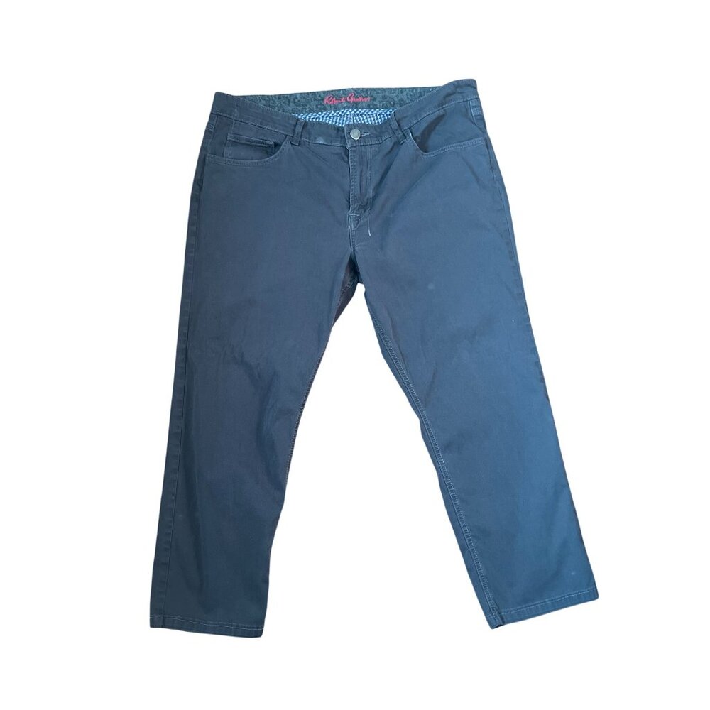 Robert Graham Mens Classic-Fit YATES   Cotton Stretch Pants Size 40 inseam 26 in